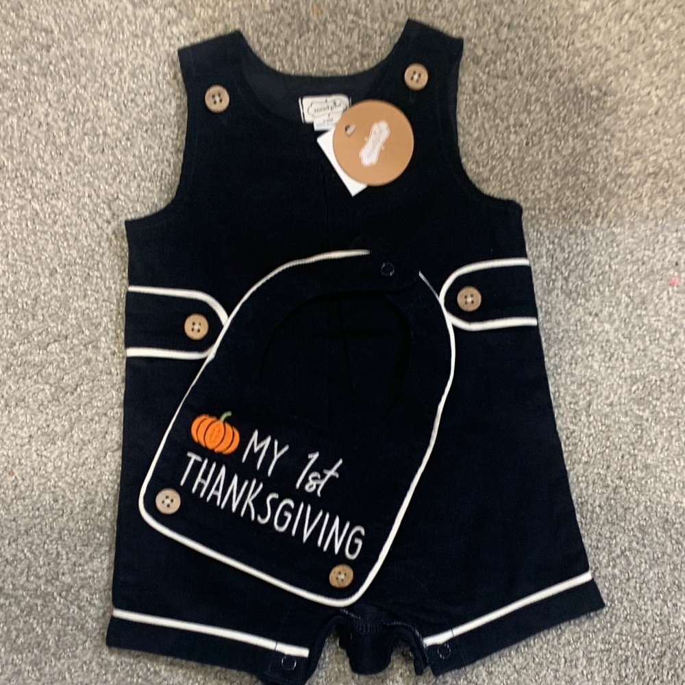 Mud Pie Navy Baby Outfit